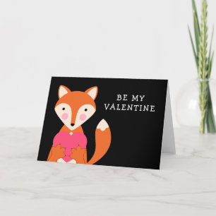 HAPPY VALENTINE Sei mein Valentinfox Feiertagskarte