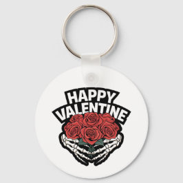 Happy Valentine Selbst Knochen brauchen Liebe Schlüsselanhänger