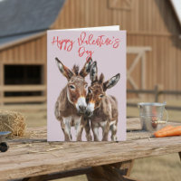 Happy Valentine Tag Niedliche Donkeys Liebe