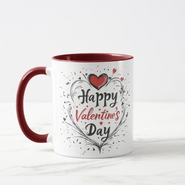 Happy Valentine-Tagesgeschenk Tasse (Links)