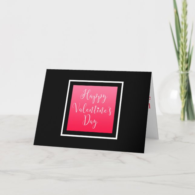 Happy Valentine Tageskarte Feiertagskarte (Vorderseite)