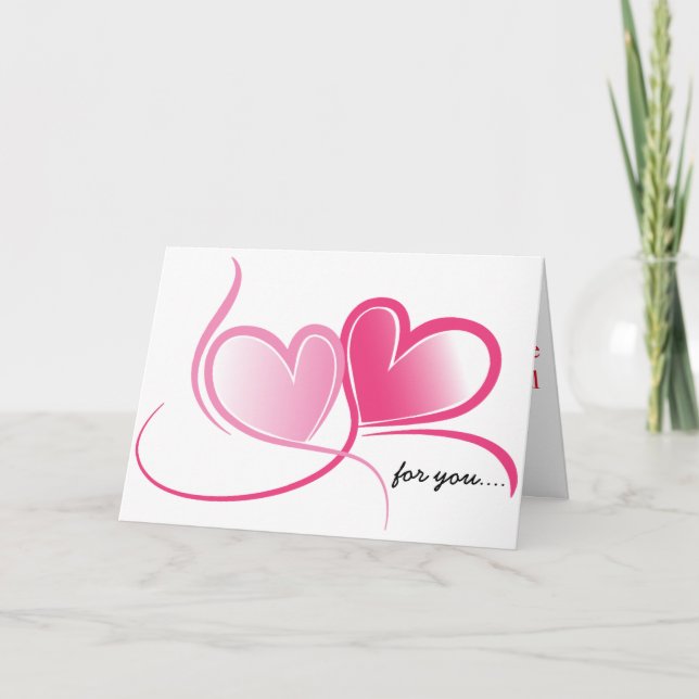 Happy Valentine Tageskarte Feiertagskarte (Vorderseite)