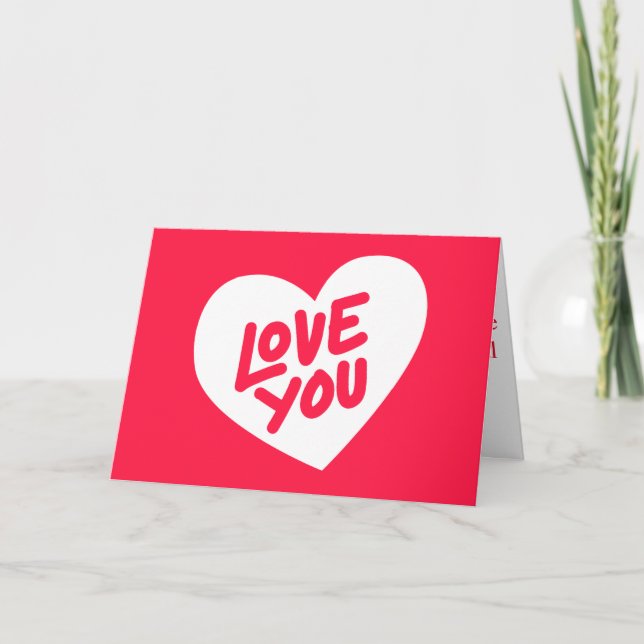 Happy Valentine Tageskarte Feiertagskarte (Vorderseite)