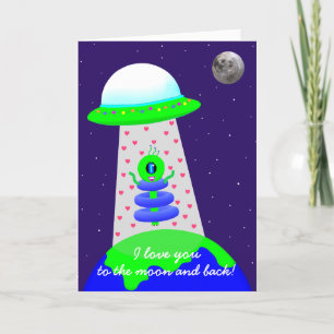 Happy Valentine Tageskarte mit Alien von Jo Images Karte