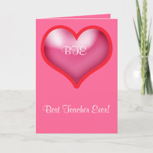 Happy Valentines Bester Lehrer je Feiertagskarte