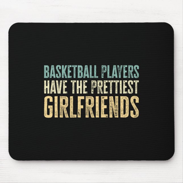 Happy Valentine's Day 2023 Fun Basketball Player V Mousepad (Vorne)