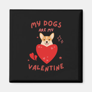 Happy Valentine's Day 2023 - Funny Lover Dogs Imag Magnet