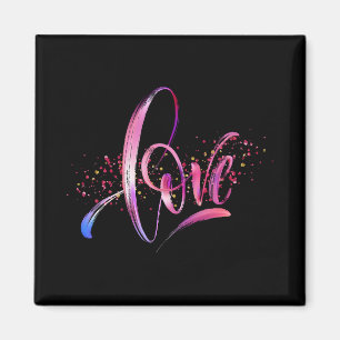 Happy Valentine's Day 2023 - Liebe Images Colorful Magnet