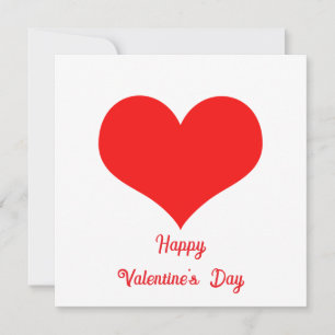 Happy Valentine's Day 2025 Custom Niedlich Red Hea Feiertagskarte