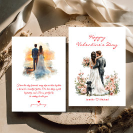 happy valentines day 2 photos illustration budget mitteilungskarte