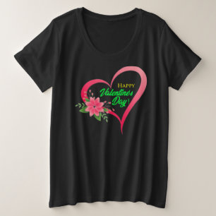Happy Valentine's Day-53816 Große Größe T-Shirt