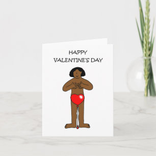 Happy Valentine's Day Afrikanische Amerikanische L Karte