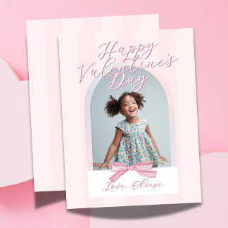 Happy Valentine's Day Arch Photo Bow Card Feiertagskarte