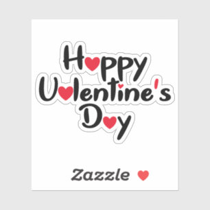 Happy Valentines Day Aufkleber