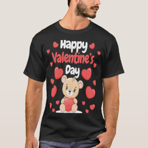 Happy Valentine's Day Bären Herz Liebe Herz Coupl T-Shirt