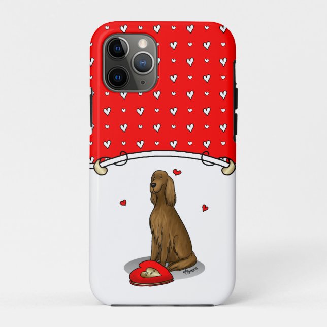 Happy Valentine's Day Be Mine Irish Setter (rot 1) Case-Mate iPhone Hülle (Rückseite)