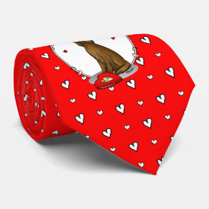 Happy Valentine's Day Be Mine Irish Setter (rot 1) Krawatte