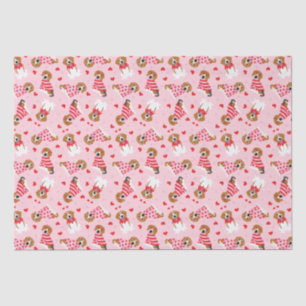 Happy Valentines Day Beagle Hunde Seidenpapier