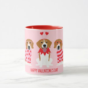 Happy Valentines Day Beagle Hunde Tasse