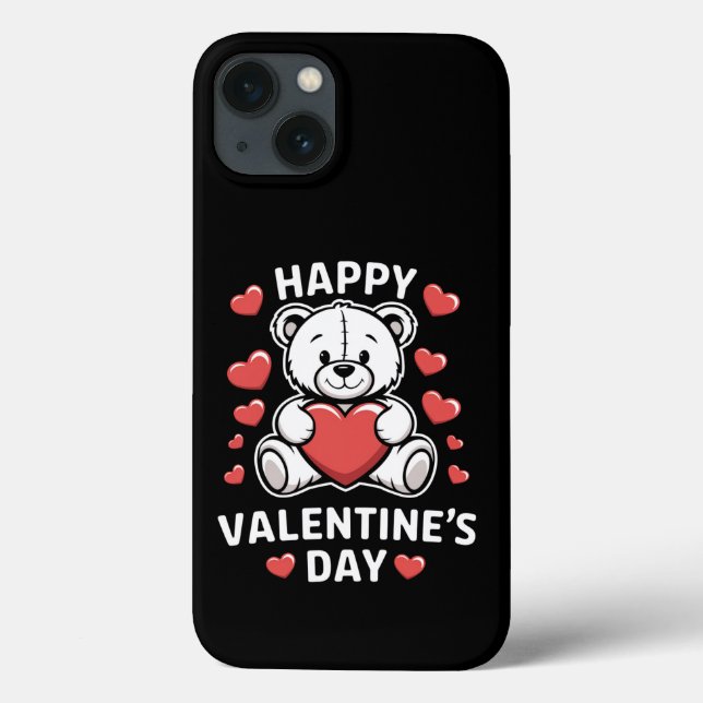Happy Valentine's Day Bear Vday Case-Mate iPhone Hülle (Rückseite)