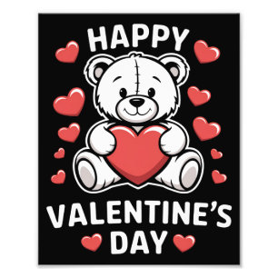 Happy Valentine's Day Bear Vday Fotodruck