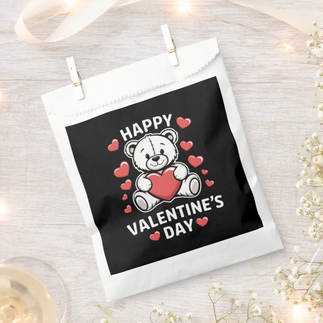 Happy Valentine's Day Bear Vday Geschenktütchen (Ausgeschnitten)