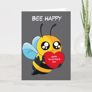 Happy Valentine's Day Bee Feiertagskarte