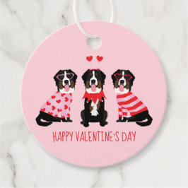 Happy Valentines Day Berner Hunde Geschenkanhänger