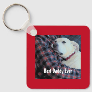 Happy Valentine's Day Best Daddy Niedlich Hund Fot Schlüsselanhänger