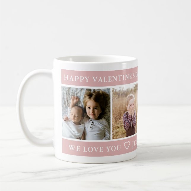 Happy Valentine's Day Beste Mama je nach Kundenwun Kaffeetasse (Links)