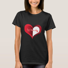 Happy Valentine's Day Black T - Shirt