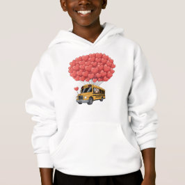 Happy Valentine's Day Bus with Owl Hoodie