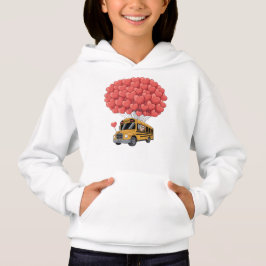 Happy Valentine's Day Bus with Owl Hoodie