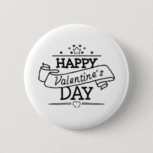 Happy Valentine's Day Button