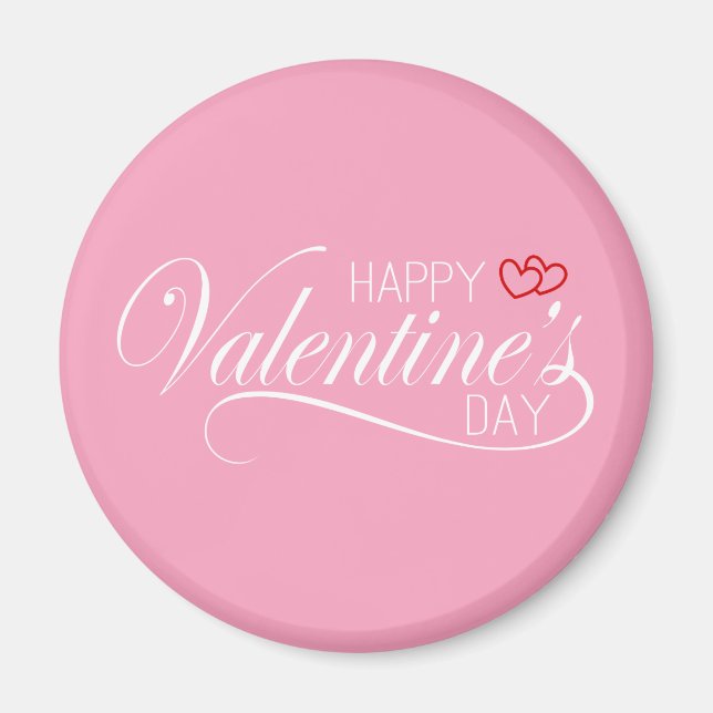 Happy Valentine's Day Calligraphy | Magnet (Vorne)