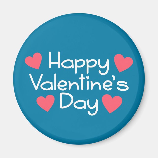 Happy Valentine's Day Calligraphy | Magnet (Vorne)