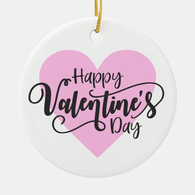 Happy Valentine's Day Calligraphy | Ornament (Vorne)