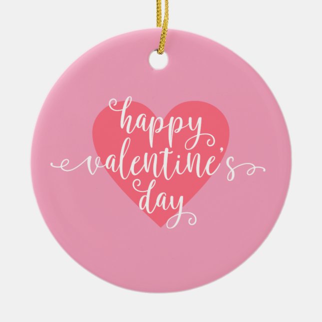 Happy Valentine's Day Calligraphy | Ornament (Vorne)