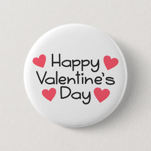 Happy Valentine's Day Calligraphy   Schaltfläche B Button