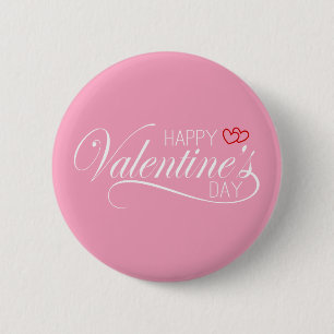 Happy Valentine's Day Calligraphy   Schaltfläche B Button