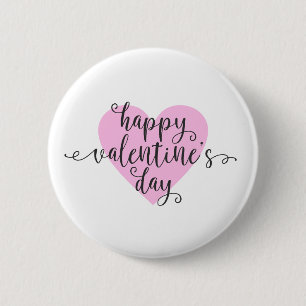 Happy Valentine's Day Calligraphy   Schaltfläche B Button