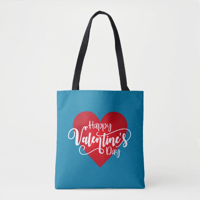 Happy Valentine's Day Calligraphy | Tasche (Vorderseite)