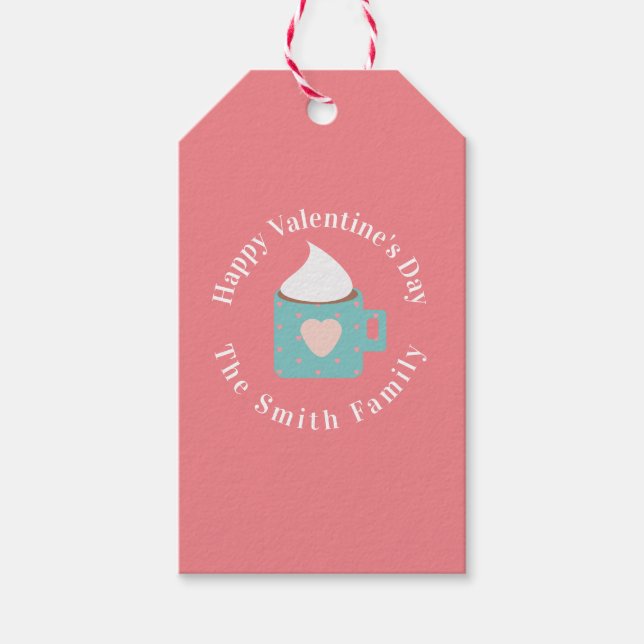 Happy Valentines Day Camp Feuerschokolade Geschenkanhänger (Vorderseite)