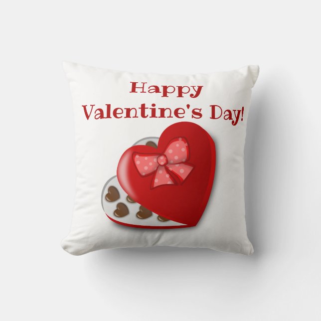 Happy Valentine's Day Candy Kissen Dekor (Vorderseite)