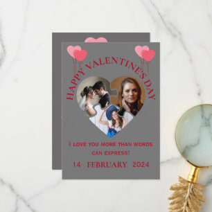 Happy Valentine's Day Card Dankeskarte