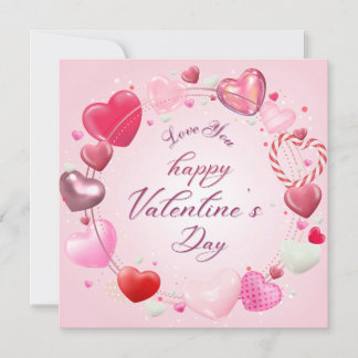 Happy Valentine's Day Card Einladung