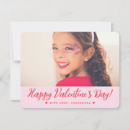 Happy Valentine's Day Card for Kids School Mitteilungskarte