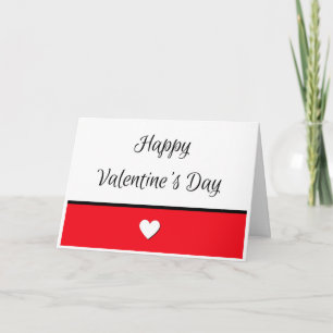 Happy Valentine's Day Card mit Herzdesign Feiertagskarte