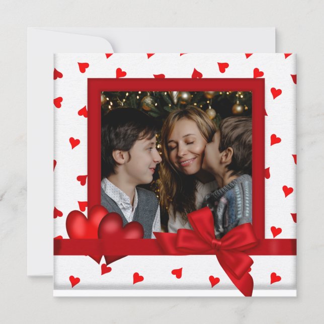 Happy Valentine's Day Card with Photo Einladung (Vorderseite)