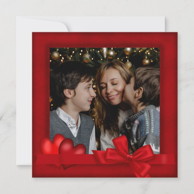 Happy Valentine's Day Card with Photo Einladung (Vorderseite)